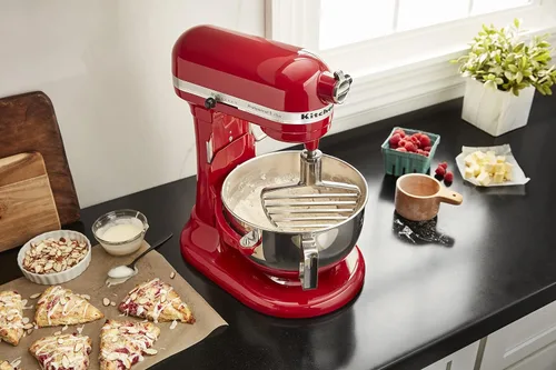 Vista 6 de KitchenAid Batidor de repostería para batidoras amasadoras de pie con tazón elevable - KSMPB7SS