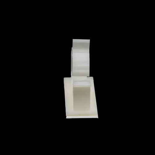 Vista 5 de Clips ajustables para cables autoadhesivos, organizador de cables, abrazaderas de alambre adhesivas, color blanco, paquete de 25