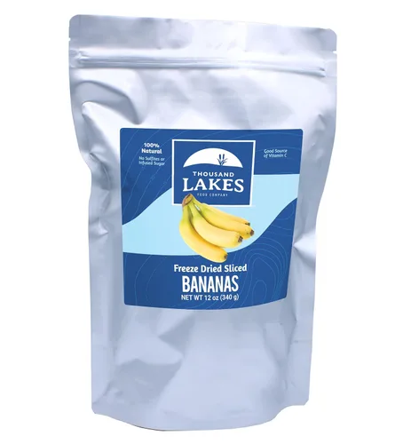 Vista 7 de Thousand Lakes Frutas liofilizadas (plátano, paquete de 2 paquetes de 3.2 onzas) 100% Sliced Bananas, Premium Quality, No Added Sugar or Oils