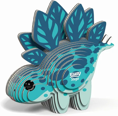 Vista 4 de EUGY Rompecabezas de papel 3D ecológico 007 Stego [nuevo sello]