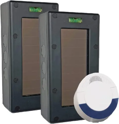 Vista 7 de Dakota Alert SBA-4k Plus - Kit de alarma solar para entrada de viga de rotura - largo alcance, al aire libre, resistente a la intemperie, alcance