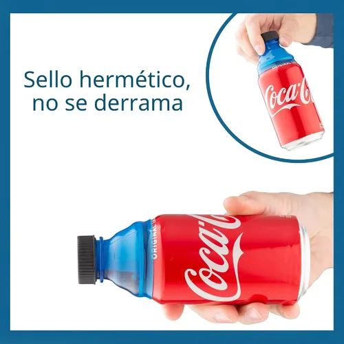 Vista 4 de Tapas reutilizables para latas de refresco - A prueba de derrames, cubiertas con cierre hermético para frescura y protección, juego de 6 tapas Multi