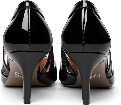 Vista 4 de Zapatos de tacón medio para mujer, con puntera puntiaguda, de 2.5 pulgadas