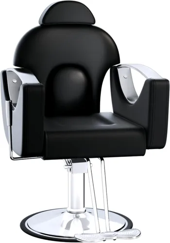 Vista 20 de Silla de salón, silla reclinable para estilista, silla de peluquería con bomba hidráulica resistente, silla de peluquería para peluquería trenzada