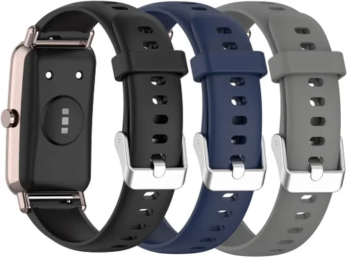 Vista 19 de Senter Banda de liberación rápida de silicona suave de 0.630 in para Huawei Watch Fit Mini Smart Watch