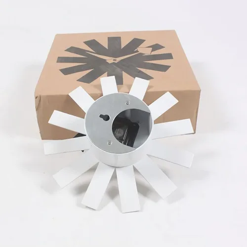 Vista 6 de SHISEDECO Reloj asterisco moderno en blanco, sin tictac, diseño retro de mediados de siglo, reloj de cuarzo de pared silencioso decorativo