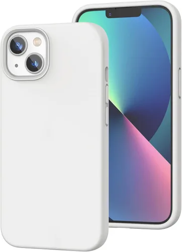 Vista 200 de Funda de silicona líquida compatible con iPhone 12 Pro Max 6.7 pulgadas, funda de gel de protección completa con forro de microfibra, funda