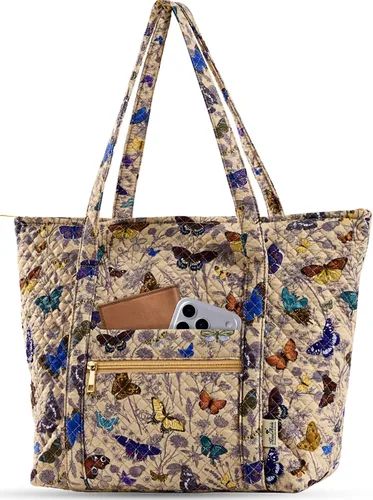 Vista 10 de Miss Adola Bolso de hombro acolchado con cremallera para mujer Floral rosa