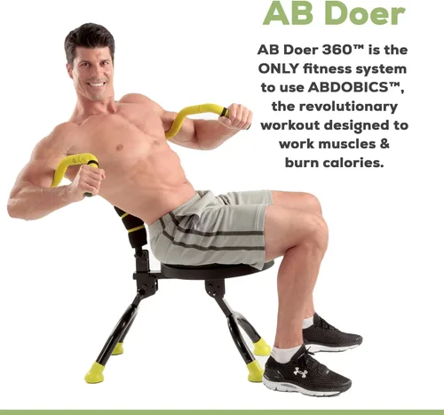 Vista 5 de AB Doer 360 - El sistema de máquina Ab Fitness proporciona un entrenamiento abdominal y activador muscular con ejercicios aeróbicos para quemar