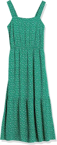 Vista 6 de Tienda Essentials - Vestido midi de verano para mujer de sarga fluido escalonado