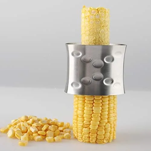 Vista 5 de Cortador pelador de maíz de acero inoxidable para cocina casera con hoja dentada