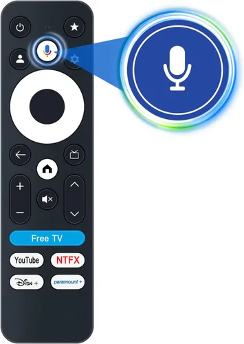 Vista 3 de Reemplazar el control remoto por voz compatible con el dispositivo de transmisión Onn 4K Pro Google TV