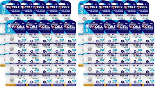 Vista 8 de PKCELL CR1225 batería de litio de 3 V, modelo CR 1225, pilas de botón para termómetro, vida útil de 5 años (5 unidades)