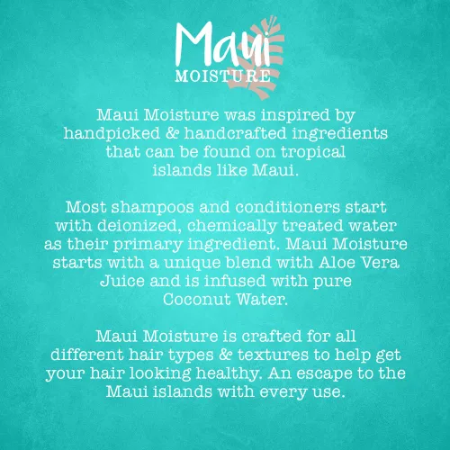Vista 7 de Maui Moisture Acondicionador nutritivo y humectante + leche de coco para hidratar y desenredar el cabello rizado, acondicionador hidratante diario
