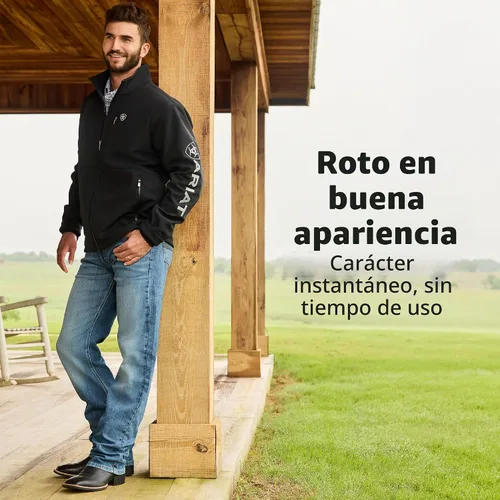 Vista 8 de ARIAT, pantalón vaquero M2 de ajuste holgado para hombre, corte de bota