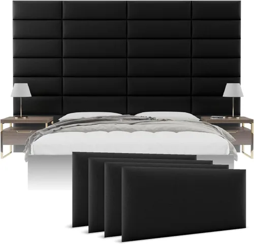 Vista 47 de Vänt - Paneles tapizados de pared, cabeceros de pared tamaño Queen/Full, color beige boucle, juego de 4 paneles