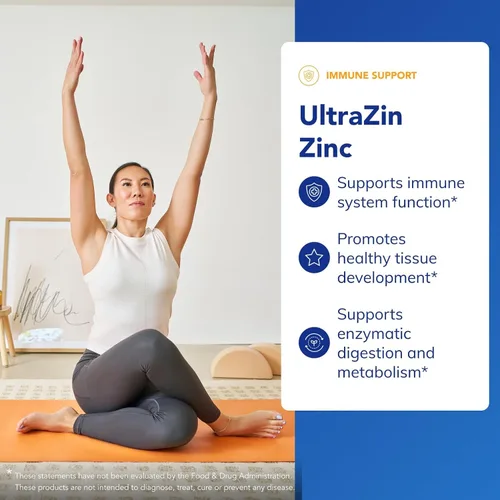 Vista 3 de Pure Encapsulations UltraZin Zinc Apoyo mineral de absorción mejorada para el metabolismo y la salud inmunológica* 90 cápsulas