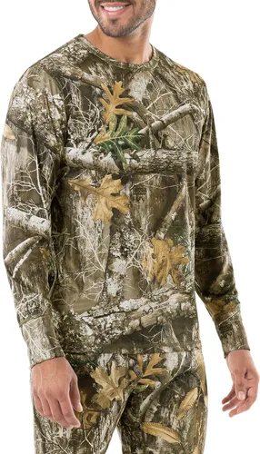 Vista 3 de Realtree Ropa interior térmica de manga larga de poliéster para hombre