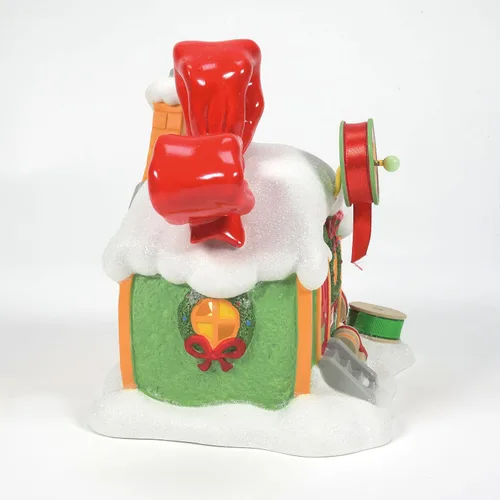 Vista 6 de Department 56 Dr. Seuss Grinch Village Every Who's Ribbon and Bows - Edificio iluminado, 6.93 pulgadas, multicolor