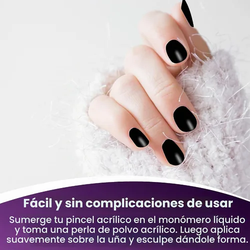 Vista 4 de Mia Secret - Polvo acrílico para uñas (12 unidades), colección frutal