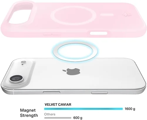Vista 1390 de VELVET CAVIAR Funda para iPhone 15, compatible con MagSafe, probada contra caídas de 10 pies, fundas protectoras de diseño, leopardo color rosa