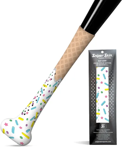 Vista 9 de SNIPER SKIN Baseball & Softball Bat Grip - Replacement Bat Grip Wrap - Easy to Install, Strong, Waterproof, Tacked for Performance Sombra negra