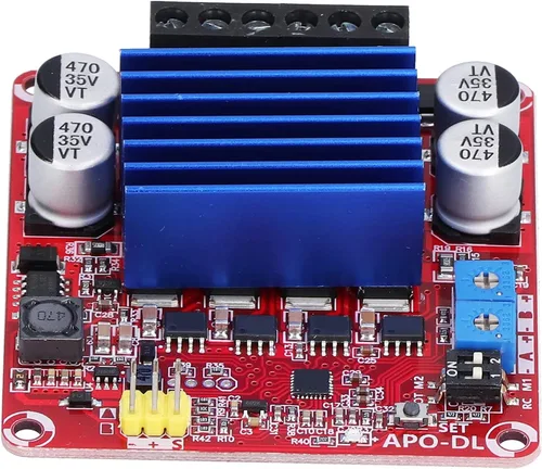 Vista 8 de Módulo de control ESC Placa de accionamiento de motor de doble canal Accesorio electrónico de fibra de vidrio DC 7‑24V APO‑DL