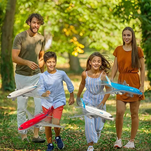 Vista 6 de OTONOPI Avión de juguete de metal fundido a presión, modelo avión, avión de tracción hacia atrás, aerolínea para niños, pasteles, recuerdos
