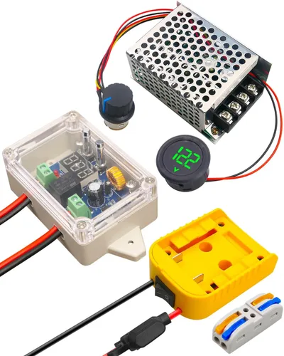 Vista 5 de Kit de adaptador de batería para ruedas eléctricas compatible con batería de litio Ryobi de 18V, kit convertidor de adaptador de batería