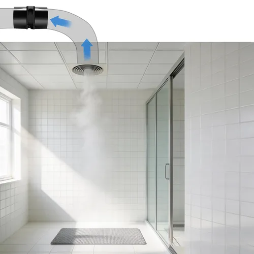 Vista 4 de Ventilador de escape axial pequeño de 4.724 in x 1.496 in, ventilador