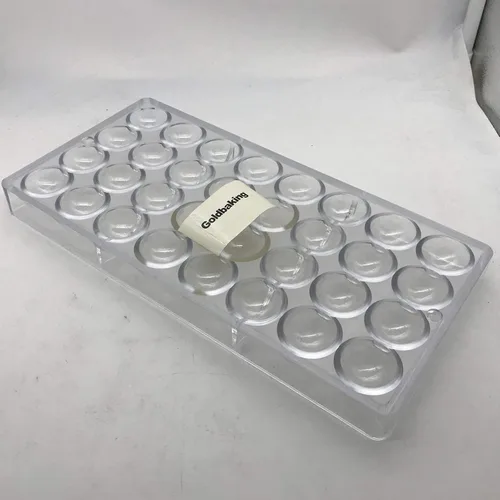 Vista 2 de Molde de policarbonato para esferas de chocolate de 2.7 cm, molde pequeño para caramelos redondos (xs 1.06 pulgadas)