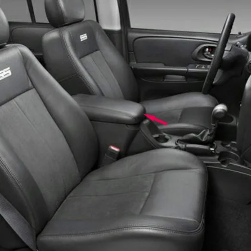 Vista 9 de Compatible con Trailblazer, Envoy, Ascender Consola Tapa (Negro)