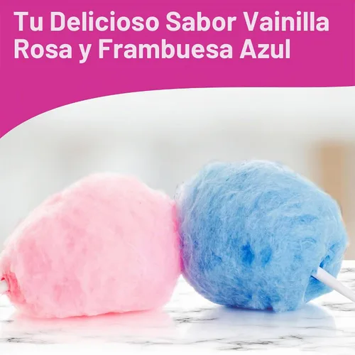 Vista 6 de Concesión Essentials - CE Azúcar para hilo de azúcar - Paquete de 2 unidades de azúcar para hilo de azúcar sabor vainilla rosada y frambuesa azul