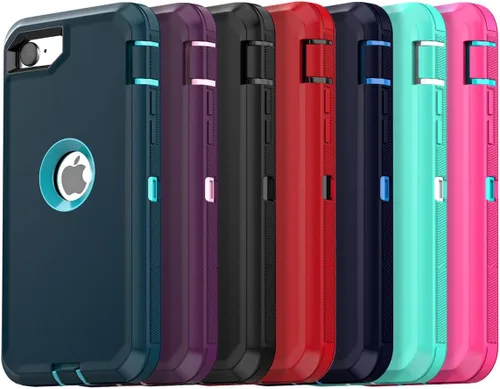 Vista 9 de AICase Funda para iPhone SE Case de 3ª y 2ª Generación, para iPhone SE 2022/2020 Protector de Pantalla Integrado Resistente Protección Antigolpes