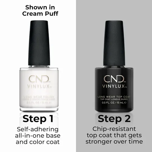 Vista 5 de CND Vinylux Longwear Nude Nail Polish, Gel-like Shine & Chip Resistant Color, 0.5 Fl Oz Todo espumado #434