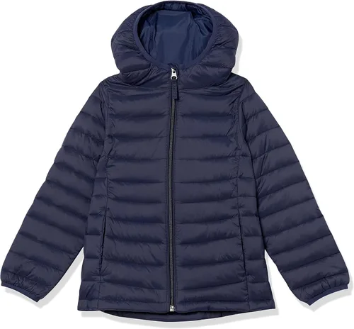 Vista 12 de Amazon Essentials Chaqueta acolchada con capucha ligera y resistente al agua para niñas y niños pequeños Negro