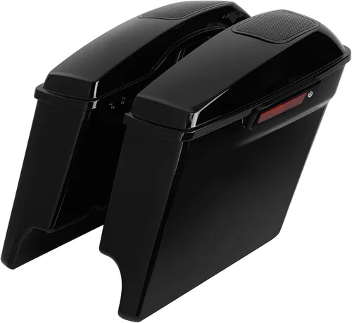 Vista 11 de TCT-MOTORPARTS Alforjas rígidas extendidas de 5 pulgadas x 7 pulgadas para bocinas Harley 2014-2024 Touring Road King, Road Glide, Street Glide