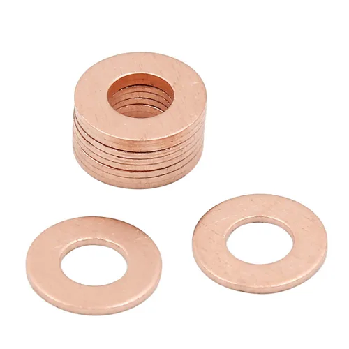 Vista 19 de X AUTOHAUX 10 arandelas de cobre de 0.236 in de diámetro interior para coche