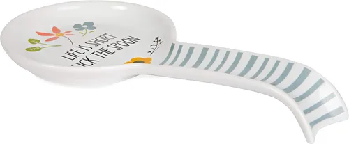 Vista 3 de Pavilion Gift Company Soporte para cucharas, talla única, blanco
