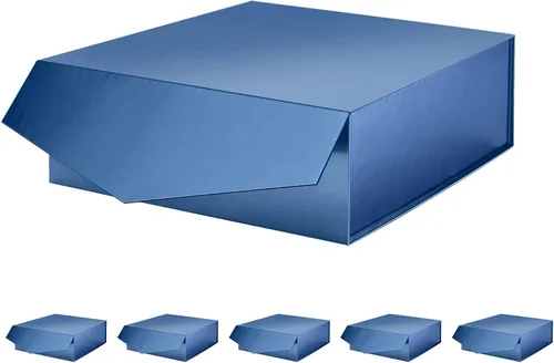 Vista 6 de Caja de regalo negra con tapa magnética para regalo Negro-9