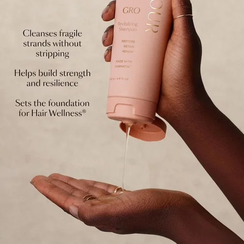 Vista 5 de VEGAMOUR GRO Champú Revitalizante, Apoya un Cabello más Grueso y de Aspecto más Abundante, Champú Formulado sin Sulfatos para Cabello Ralo