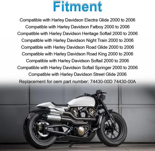 Vista 6 de WMPHE Compatible con sensor de velocidad Harley Davidson Electra Glide Softail Road Glide Road King 2000 2001 2002 2003 2004 2005 2006, sensor