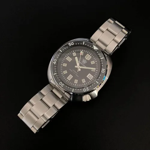 Vista 2 de STEELDIVE - Reloj automático para hombre reloj automático para hombre resistente al agua 6562ft C3 cronógrafo bisel de cerámica zafiro espejo NH35