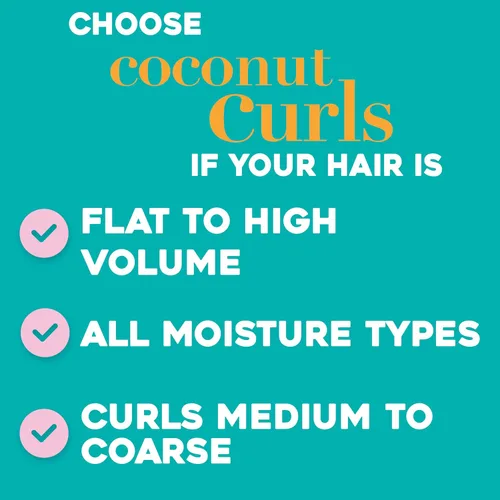Vista 11 de OGX Locking + Coconut Curls - Mousse cremoso decadente, 7.9 onzas