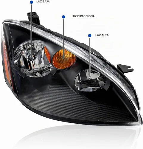 Vista 4 de SPEC-D TUNING Faros delanteros transparentes negros Jdm con reflector ámbar