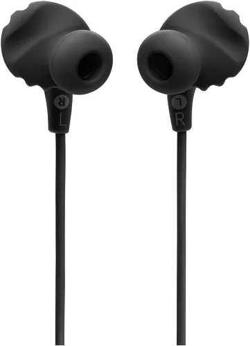 Vista 6 de JBL Endurance Run 2 con cable - Audífonos deportivos impermeables en el oído con cable, sonido JBL Pure Bass, llamadas manos libres, nunca duele.