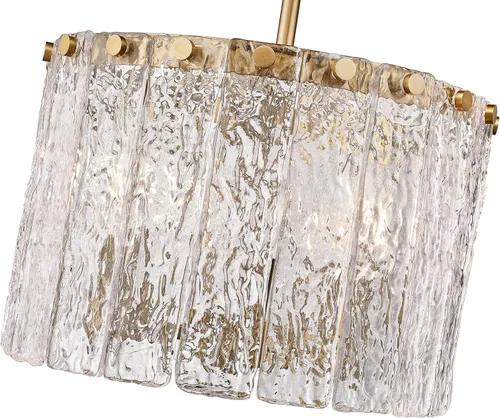 Vista 4 de Z-Lite 1943P12 Glacier 3 Light 13" Wide Pendant