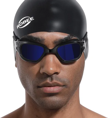Vista 15 de Robee Gafas de natación, gafas de natación polarizadas para adultos, para hombres, mujeres y jóvenes, gafas de piscina de agua