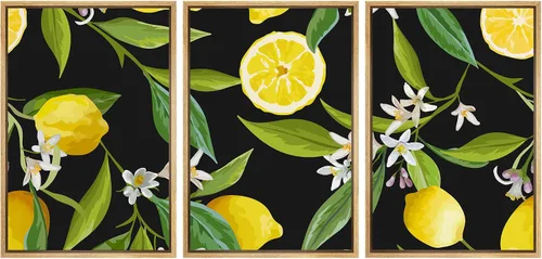 Vista 78 de wall26 Lienzo enmarcado para pared, juego de arte de hierbas, verduras y condimentos en madera, alimentos, fotografía cultural, realismo, paisaje