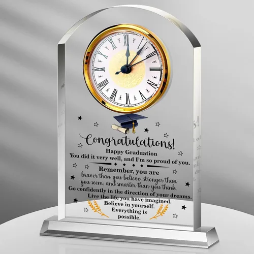 Vista 16 de Regalos de jefe para hombres, reloj de acrílico, el mejor regalo para hombres y mujeres, reloj de agradecimiento para líderes de oficina, gerente